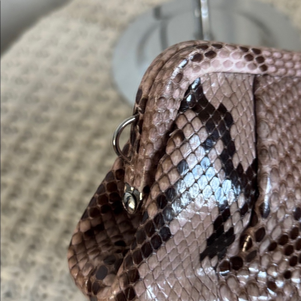 Very Rare Vintage Coach Sample Python Clutch, Mad… - image 8